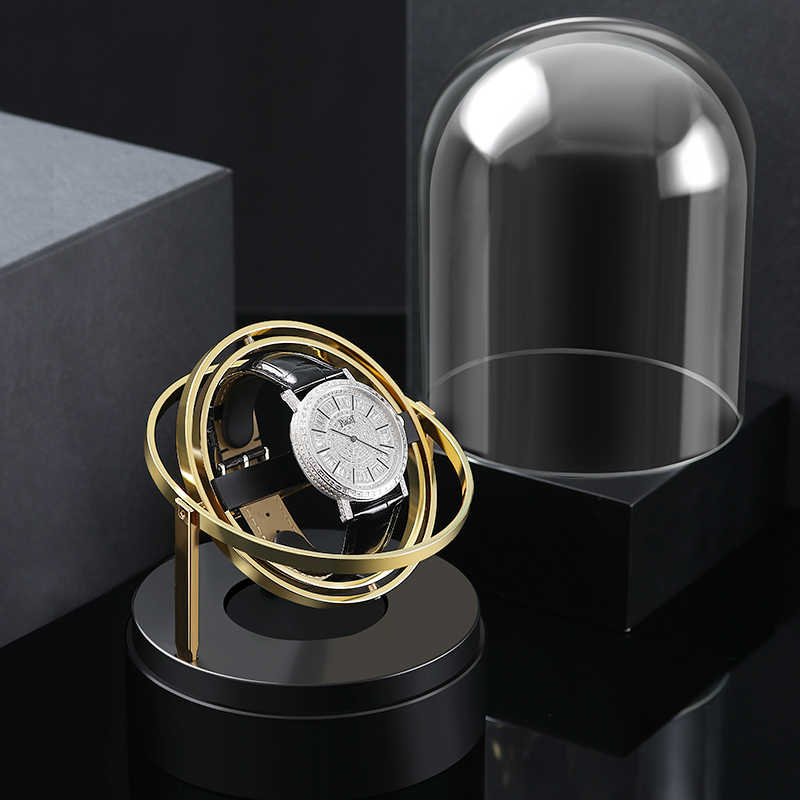 Simple Watch Winders for Automatic Watches, Rotating Watch Case, 4 Rotation Modes, with Silent Japanese Motor