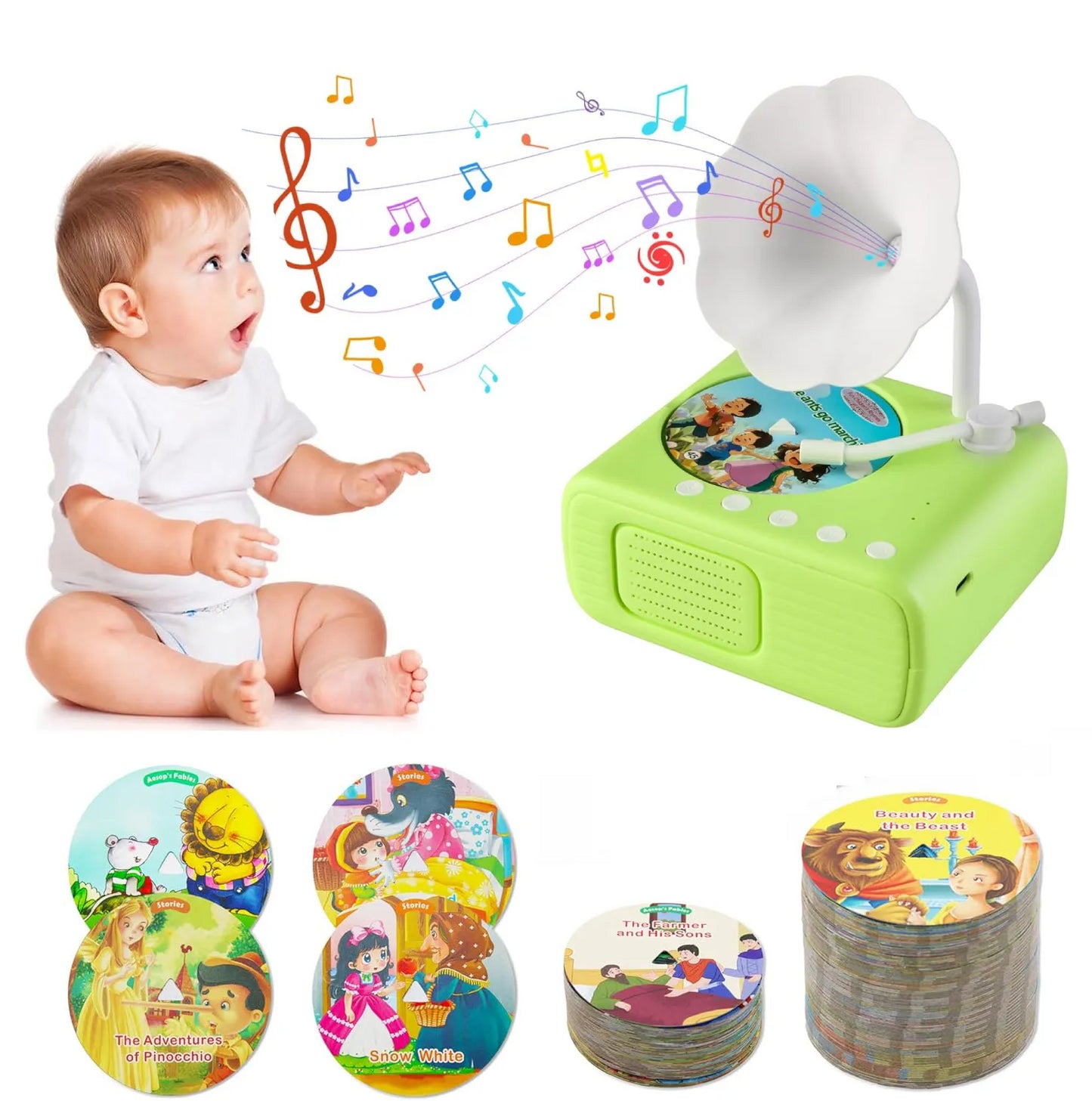 🔥Spring Sale 50% off 💝Early Education Kids Phonograph Story Machine🎶