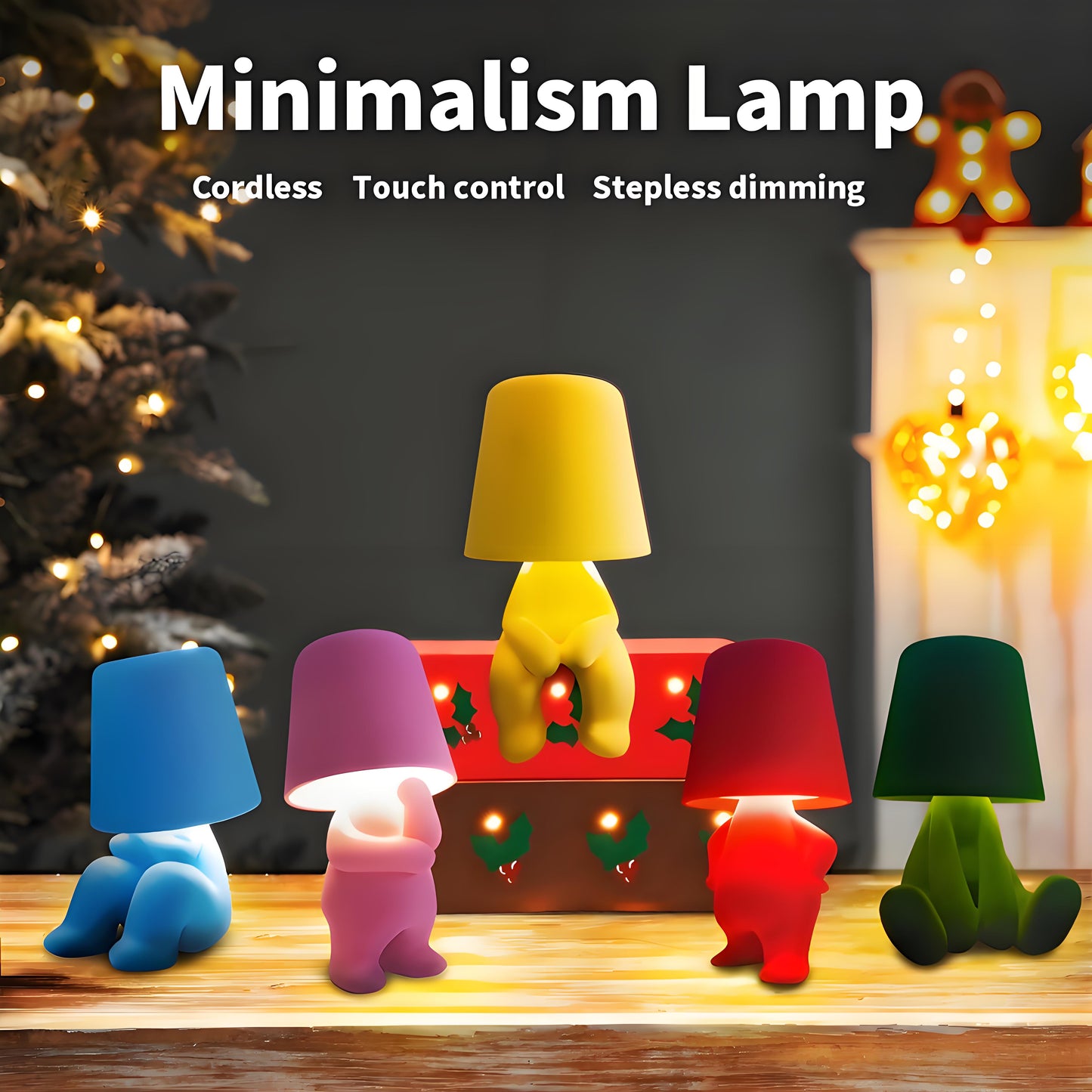 🔥🔥50% off during Christmas🔥🔥 Bedside touch control table lamp colorful velvet