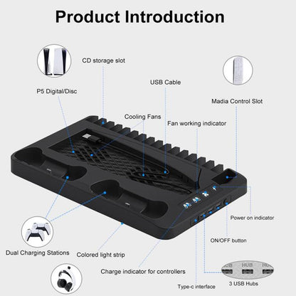 🎮Charging Base Cooling Bracket for Dual PS 5 Controller🔥Free shipping